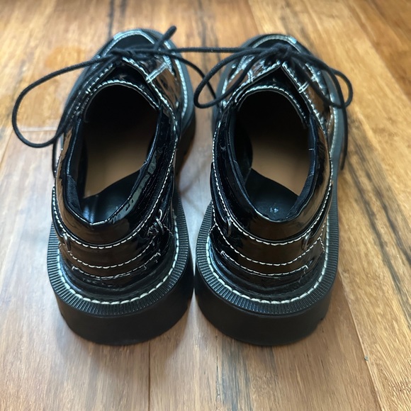 Zara Topstitch Patent Boat Shoes - Picture 7 of 8
